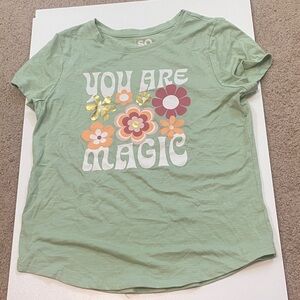 SO Mint Tee with Vibrant Floral Print